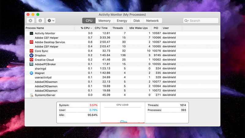Activity Monitor on macOS.